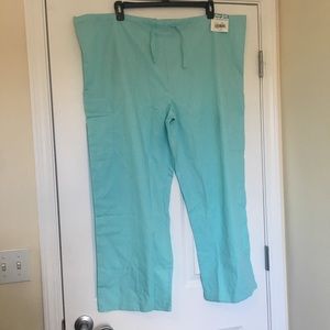 New XL Butter- Soft Aqua Teal Scrub Pants